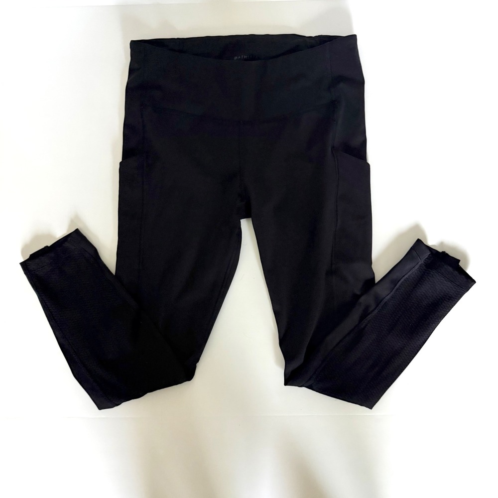 Athleta ultimate run 7/8 leggings, black, size M
